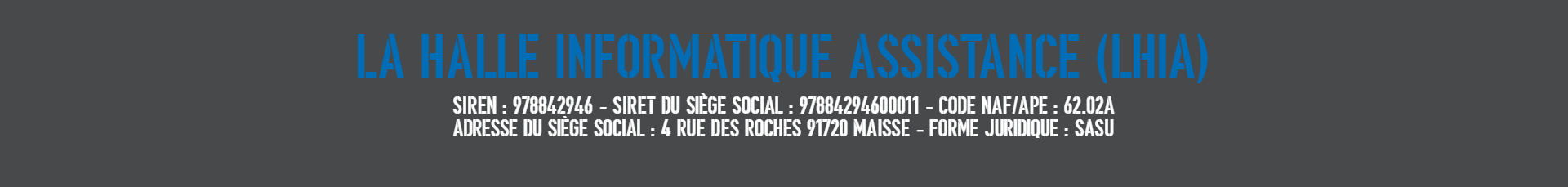 LHIA La halle informatique ASSISTANCE